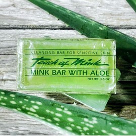 Touch of Mink All-Natural Aloe Vera Transparent Cleansing Bars 6 Pack