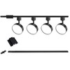 TuyuBEE 4-Lights LED Track Lighting Kit with 3.3FT H Track