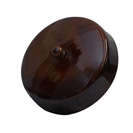 Original K&K Spare - Cover for 2 5A - Gärtopf Form 7 Liter Ø 14.5 cm, Brown-Shiny