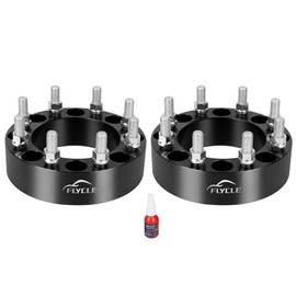 FLYCLE 8x6.5 to 8x180 Wheel Adapters, 2 inch 8x165.1mm to 8x180mm Wheel Adapter with M14x1.5 Studs for 1999-2010 Silverado Sierra 2500 3500 HD
