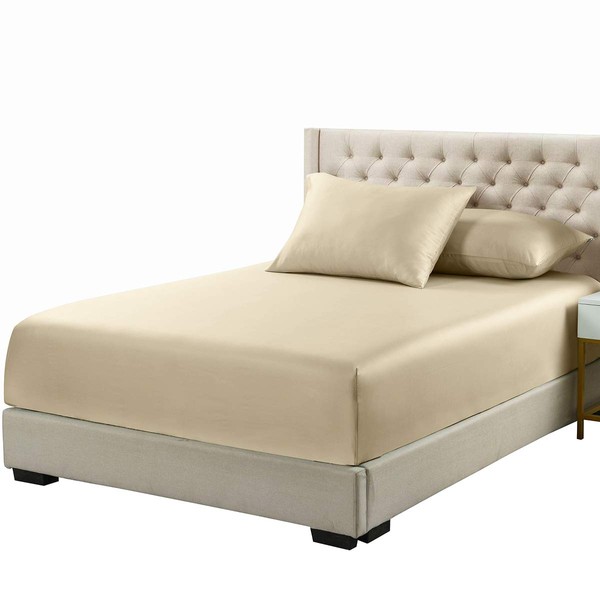 Royal Tradition 100% Bamboo Viscose Fitted Sheet Full Size Deep