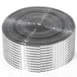 PP OPOUNT 16000 PCS Disco Ball Tiles - 1 Roll 5 x 5 mm Self-Adhesive Glass Mirror Tiles for DIY Disco Ball, Art Collage, Interior Decoration