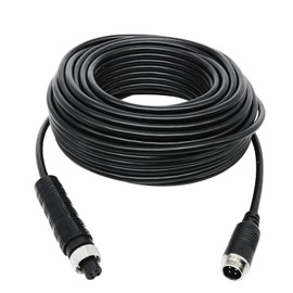 INSEETECH 4 Pin Camera Extension Cable for Backup Camera, Aviation Extension - Waterproof Video Power Cord for RV Truck Trailer Bus - Shielded Pure Copper Wire Rear View System CCTV Monitor (65FT/20M)