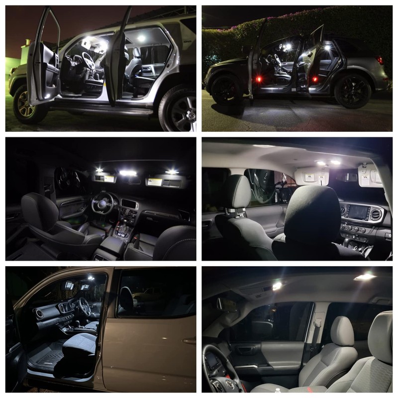 11pcs White LED Interior Lights Bulb Kit for Chevy Equinox