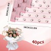 40 Hoja Papel Celofán Coreano Para Ramos Y Arreglos Florales