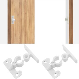 EMSea 4 PCs Plastic Door Catch Latche Stopper White 32x21mm for Cabinet Caravan Cupboard Motorhomes Boat Door Retainer Catches Strong Hold Accessories (Type C)