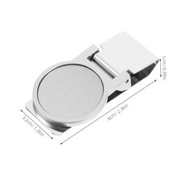 Operitacx 2pcs Stainless Steel Money Clip Metal Clip Credit Card Holders for Wallet Minimalist Portable