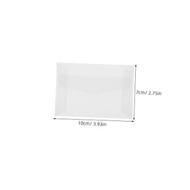 SEWACC 25pcs Semi-Transparent Paper Envelope Ticket Holders Paper Pouch Coin Envelopes Clear Envelope White