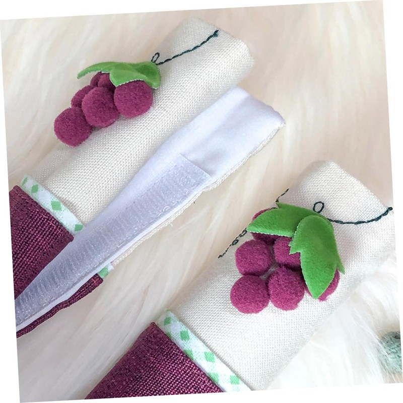 SHOWERORO Refrigerator Handle Covers 2 Pack Floral Pattern Cotton Material