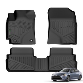 ANBINGO®-Floor Mats for Toyota Corolla 2008-2013, Corolla All Weather Car Mat, Corolla Floor Liner, TPE Rubber Liners for Corolla Accessories