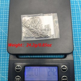 ADORLY 100Pcs Steel 2x10mm Hex Wheel Hub Nut Pins for HSP, Redcat, WLtoys, Traxxas, MJX Hyper Go 1/10 to 1/16 RC Cars, Durable Replacement