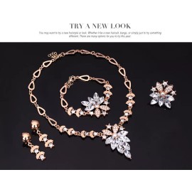 Crystal Jewelry jewelry Necklace Earrings Women Girls Teens Birthday Valentines Day Gift