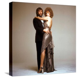 ART.COM Stretched Canvas Print A STAR IS BORN, 1976 directed by FRANK PIERSON with Kris Kristofferson and Barbra Streisand (photo), 16" x 16"