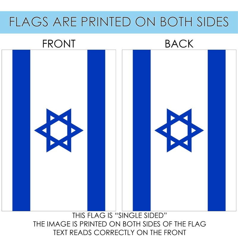 Toland Home Garden 1010641 Bandera de Israel 71,1 x 101,6