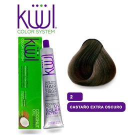 Küül Color System - Naturales - 1A Negro Azulado - Tinte para Cabello - Haircare - Color: Kuul Natural, 2 Castaño Extra Oscuro, Tinte