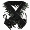Holmgren Black Rooster Feather Trim for Costume Decoration 2 Yards