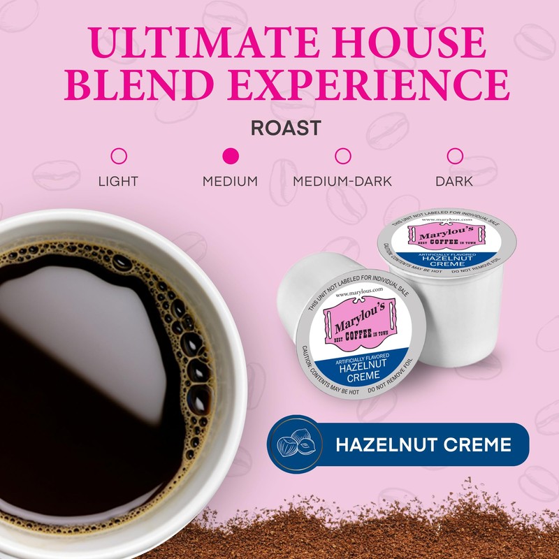 Marylou's Marylou’s Coffee – Hazelnut Creme Flavored Gourmet Coffee –