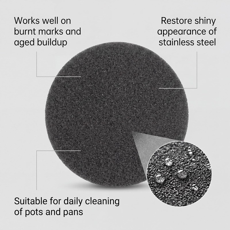 for Stainless Steel, Removes Burnt-On Stains for Stainless Steel Surfaces,