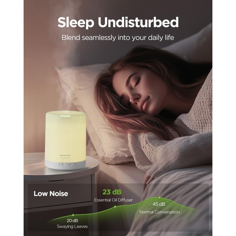 InnoGear 300ML Essential Oil Diffuser, Premium 5-in-1 Ultrasonic Aromatherapy Diffusers