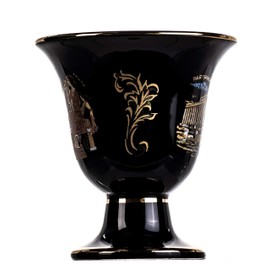BEAUTIFUL GREEK STATUES Pythagoras Cup of Justice Hermes Erato Pythagorean Fair Mug Ancient Greece Black Cobalt Usable