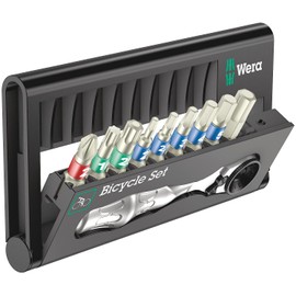 Wera Bicycle Set 9 Bit Assortment Stainless with Ratchet