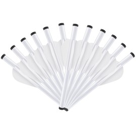 KEAUP 12 Packs Arrow Fletching with 2 Inch Arrow Vanes, Shrink Fletch Stretch Arrow Wraps Universal Fit for Arrows and Bolts, DIY Archery Fletching Tool