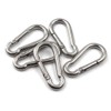 M5 3/16" 304 Stainless Steel Spring Snap Link Hook, Loaded