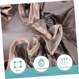 COLLBATH 6pcs Double Layer Shower Caps for Women Peva Oilproof Bathing Hair Elastic Reusable Hair Cap for Home Use and Travel