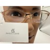 Vintage Emilio Giani EG806 Goldtone Eyeglass Frames 48-17-135 Retro Style