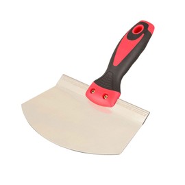 CLKE Scraper Blade Bucket Scoop for Drywall Plaster Stainless Steel Bucket Scoop for Paint, Curved Contoured Blade Soft Comfort Grip Handle for Decorating, Filling, Drywall, Plaster, DIY Projects