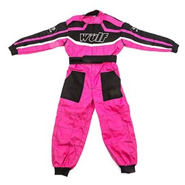 Wulfsport Wulf Cub Kids Quad Overall Racing Jump Suit (Junior X-Large 11-12 Years, Pink)