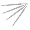 SAFIGLE 4pcs Stainless Steel Nail Dotting Tool Cuticle Remover Precision