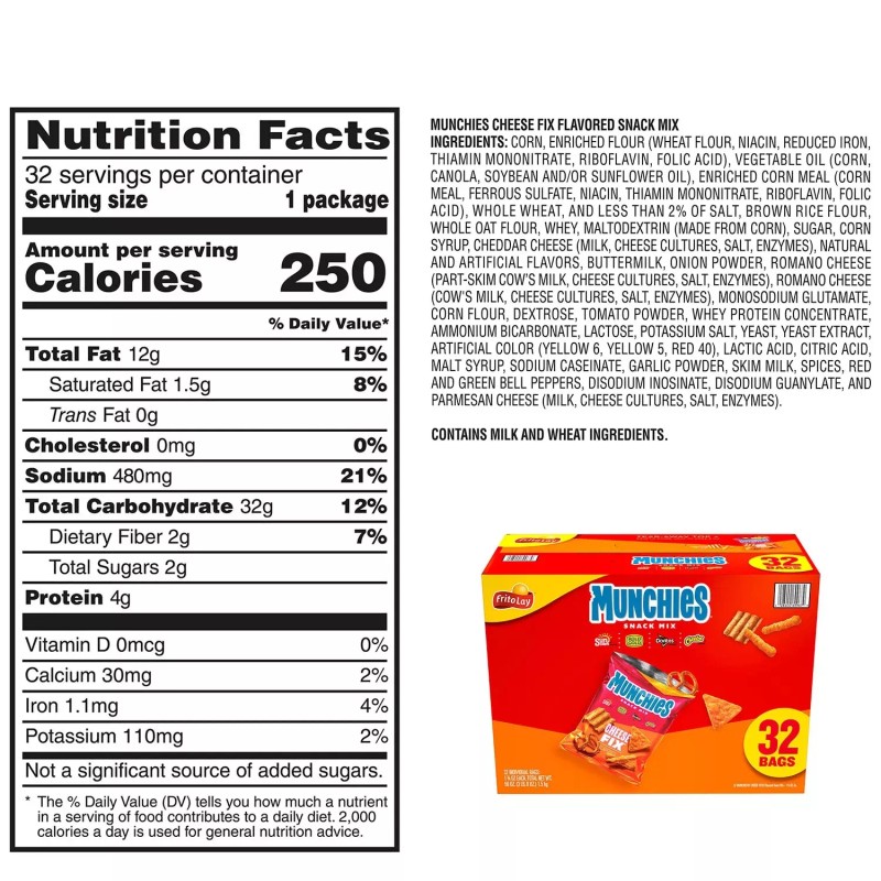 Munchies Snack Mix Cheese Fix (1.75 oz., 32 pk.) Great
