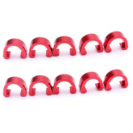 MILISTEN Pack of 10 Buckle Brake Hose Mountain Bike Cable Clamps MTB C Clips MTB C Clips C Clamps Cable Clips Bicycle Brakes Clips Clip Frame Cable Clamp Bicycle Red