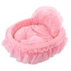 WYSBAOSHU Cute Princess Pet Bed Bow-TIE Lace Cat Sofa Soft
