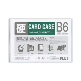 Plus Card Case Hard Type B6 PET PC-216C 34-473