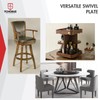 TCHOSUZ 2Pack Heavy Duty Bar Stool Swivel Plate, 8 Inch
