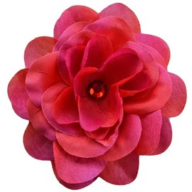 Rose Flower Hair Clip (Red)