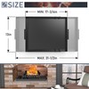 Flamorrow Fireplace Tray with Handles, Adjustable Up to 31.5" X