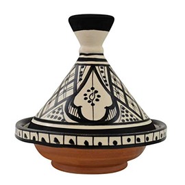 Moroccan Handmade Serving Tagine Exquisite Ceramic Vivid colors Original 6 Inches in Diameter