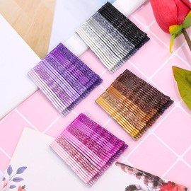 Frcolor Hair Pin, Three Pin, Colorful American Pin, Snap Closure, Bangs, Stylish, Hair Bundles, Girls, Hair Arrangement, Set of 96 (Mixed Colors)