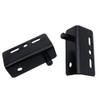 4Pcs Door Pivot Hinges with Bushing,Black Right Angle Pivot Hinge