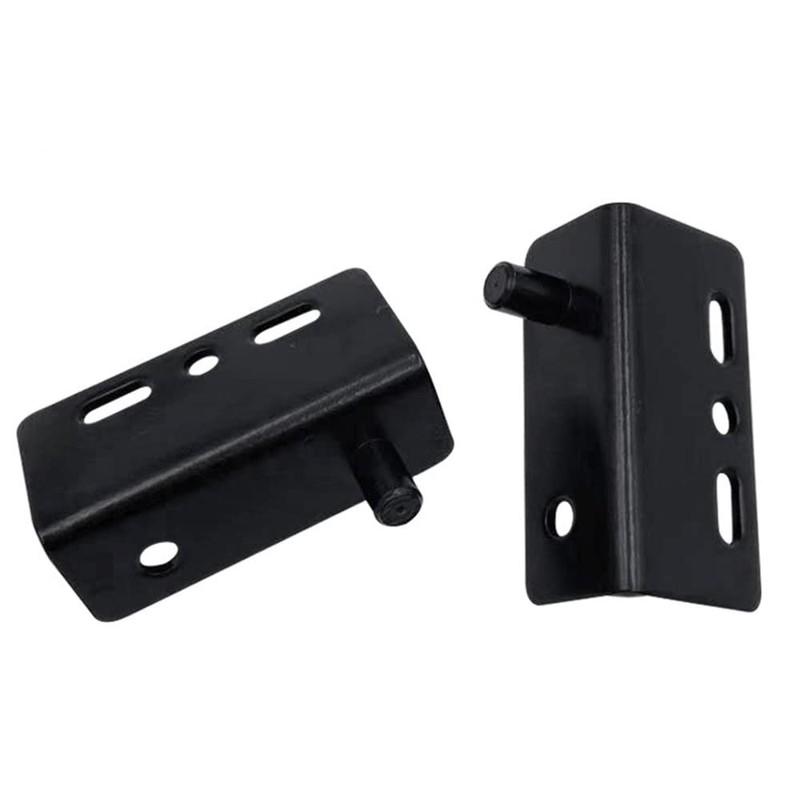 4Pcs Door Pivot Hinges with Bushing,Black Right Angle Pivot Hinge