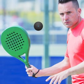 Kisangel Squash Balls 45 mm High Elasticity Squash Balls Bounce Balls for Competition Training and Exercise Sports Balls for Indoor Racquet Sports Pack of 4