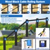CKE 30 Pack 4"x4" Black Invisible Cable Railing Kit, T316