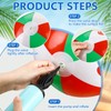 Jetec 12 Pcs Christmas in July Beach Balls 12" Inflatable