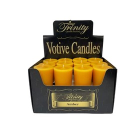 Trinity Candle Factory - Amber - Votive Candle - 24 Pack