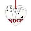 CafePress Pinochle Amzone? 3.25" x 3" Wood Heart Ornament