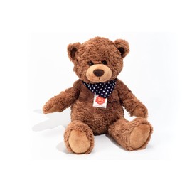 Teddy Hermann 91366 Teddy Bear 38 cm, Cuddly Toy, Plush Toy, with Star Neckerchief