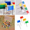 160PCS Pinnnadel Fahne, Fähnchen Pins, Pinnägel Fahnen, Pinnadeln Fähnchen, Markierfähnchen